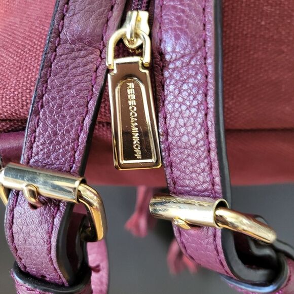 Rebecca Minkoff Mansfield Burgundy Leather Brit Brass Convertible Backpack Purse main image 11